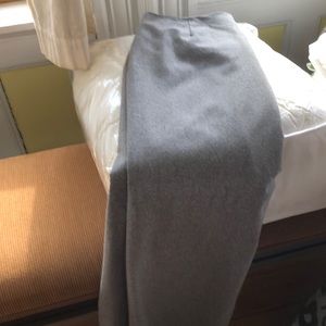 Barney’s of New York gray wool maxi skirt